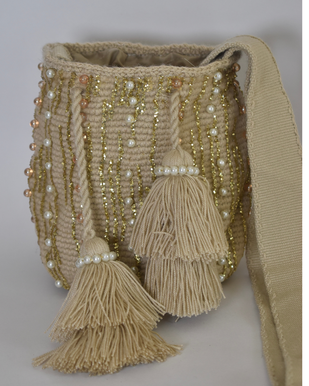 Mochila recamada Luz de Midas