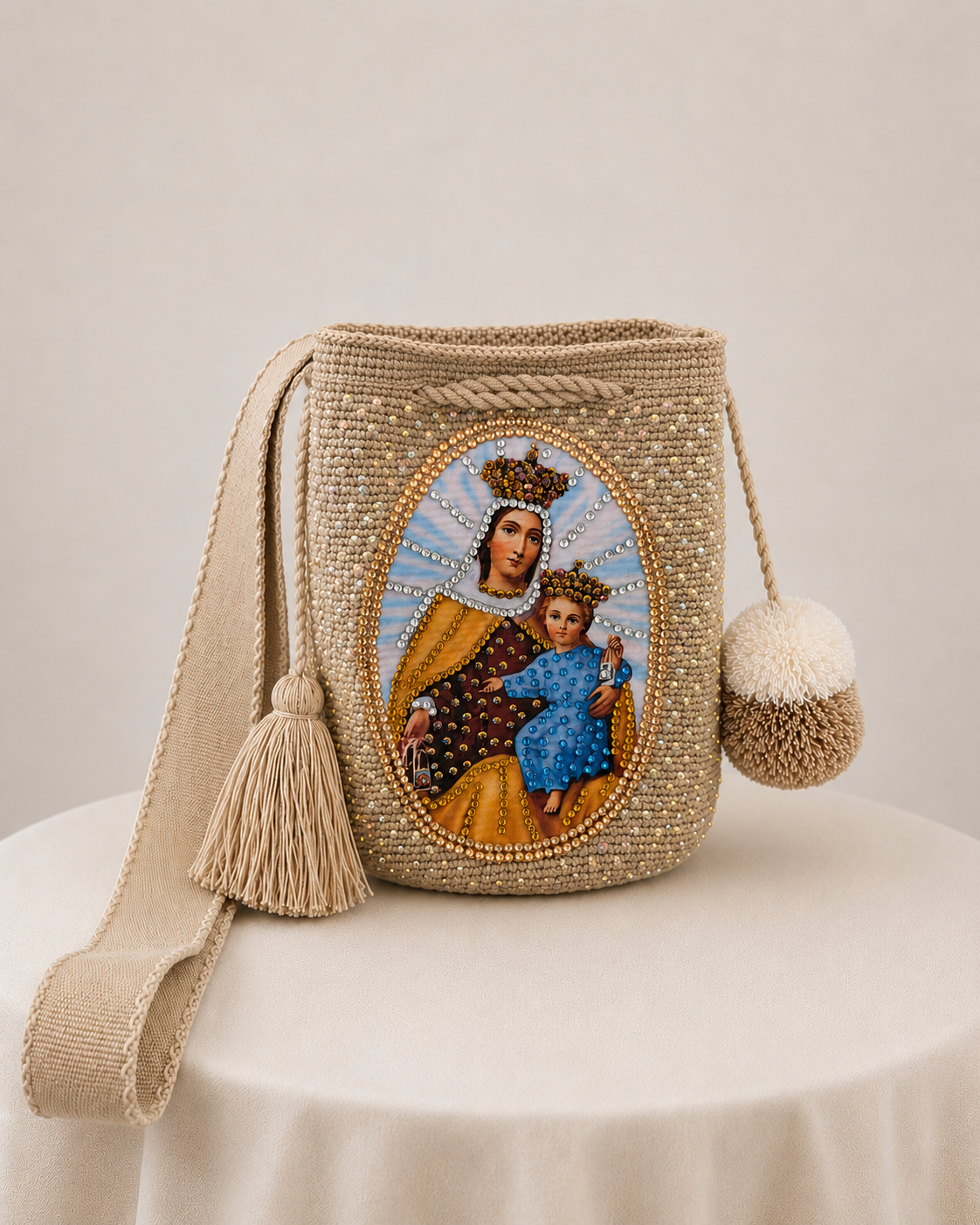 Mochila de la Virgen Del Carmen Celestial
