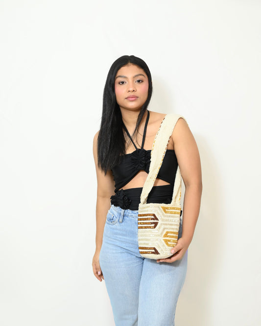 Mochila kankuama cocoa and gold
