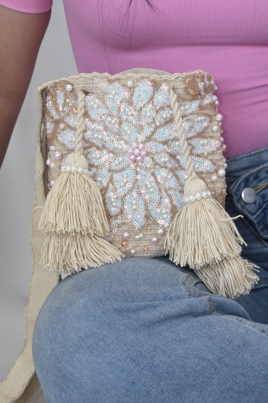 Mochila recamada Ivory